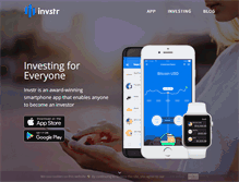 Tablet Screenshot of invstr.com